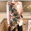 Vintage Patchwork Cut Out Print Shirts Long Sleeve Blouse Fashion Chic Top - Image 5