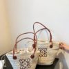 Vintage Weave Pure Bucket Shoulder Bag - Image 3