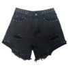 Denim Raised Waist Skinny Casual Cowboy Shorts - Image 5