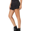 Denim Raised Waist Skinny Casual Cowboy Shorts - Image 6