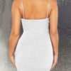 Sleeveless Rhinestones Chain Sexy Backless Sheath Bodycon Dresses - Image 2