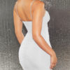 Sleeveless Rhinestones Chain Sexy Backless Sheath Bodycon Dresses - Image 3