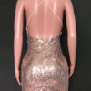 Straps Neck Sequins Sleeveless Polyester Irregular Sexy Dress - Image 4