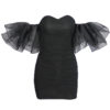 Sweetheart Organza Ruffle Sleeve Mini Dress - Image 2