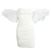 Sweetheart Organza Ruffle Sleeve Mini Dress - Image 3