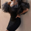 Sweetheart Organza Ruffle Sleeve Mini Dress - Image 4