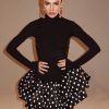 Flower print Elegant Turtleneck Patchwork Long Sleeve Dress