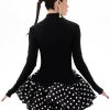 Flower print Elegant Turtleneck Patchwork Long Sleeve Dress - Image 3