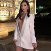 Sequin Glitter Fashion Deep V-Neck Pattern Backless Blazer Dress - Image 11