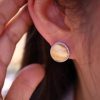 Classic Retro Design High-End Wire Inlaid Diamond Round Earrings - Image 3