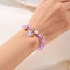 Cute Popcorn Beads Shells Pearl Pendant Glass Beaded Bracelet