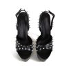 Metal Rivet Fashion Strap Platform Stripper High Heels Sandals - Image 4