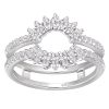 925 Sterling Silver Sunflower Enhancer Adjustable Cubic Zircon Fine Ring - Image 2