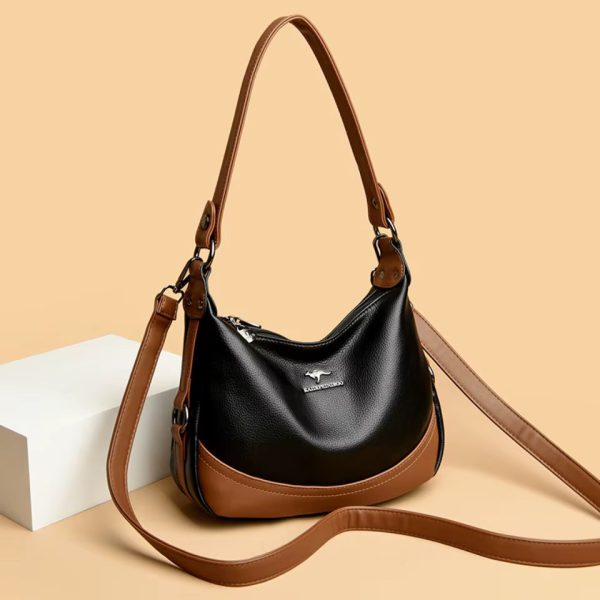 Casual High-Quality Leather Messenger Luxury Designer Shoulder Crossbody Bag - Image 8