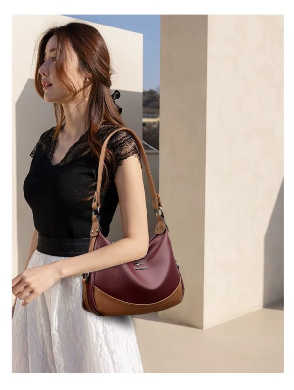 Casual High-Quality Leather Messenger Luxury Designer Shoulder Crossbody Bag - Image 12
