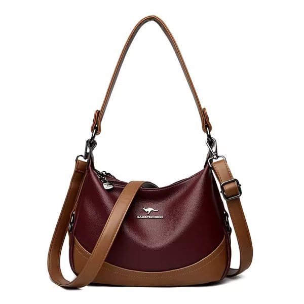 Casual High-Quality Leather Messenger Luxury Designer Shoulder Crossbody Bag - Image 5