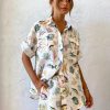 Casual Loose Lanyard 2 Pieces  Short Sleeve Tops And Short Set - Image 5