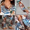 Casual and Comfortable Satin Printed Long Sleeved Two Piece Set - Image 2