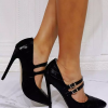 Chic Black Mary Jane  Pointed Toe Stiletto High Heels - Image 5