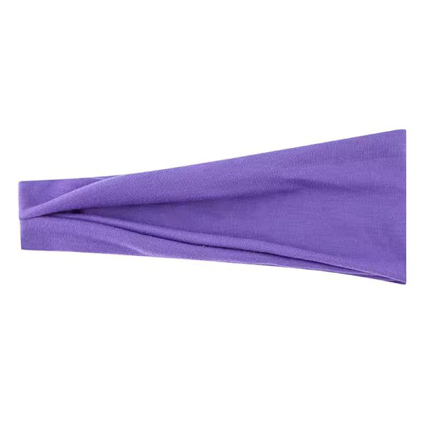 Elastic Solid Color Turban Headwrap Hair Hoop Stretch Fit for Makeup And Workouts - Image 18