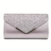 Elegant And Fashionable Glitter Bling And Shiny Envelope Clutch Bag - Image 12