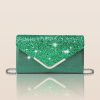 Elegant And Fashionable Glitter Bling And Shiny Envelope Clutch Bag - Image 14