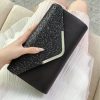 Elegant And Fashionable Glitter Bling And Shiny Envelope Clutch Bag - Image 21