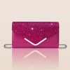 Elegant And Fashionable Glitter Bling And Shiny Envelope Clutch Bag - Image 23