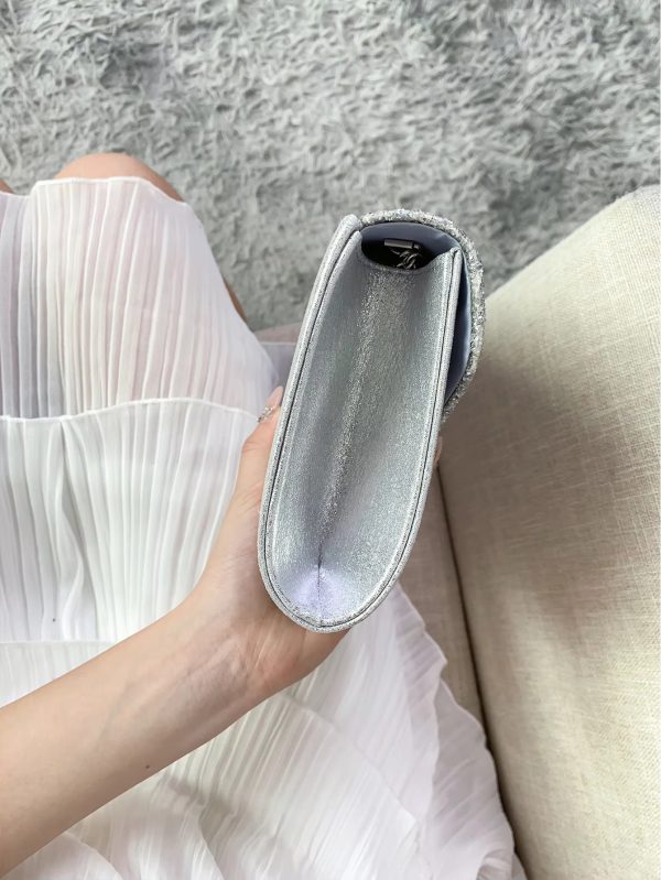 Elegant And Fashionable Glitter Bling And Shiny Envelope Clutch Bag - Image 24