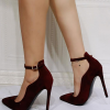 Elegant Ankle Strap Prom High Heel Pump - Image 3