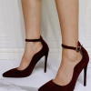 Elegant Ankle Strap Prom High Heel Pump - Image 5