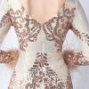 Elegant Backless Mini Sequin Bodycon Long Sleeve Evening Dresses - Image 22