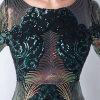 Elegant Backless Mini Sequin Bodycon Long Sleeve Evening Dresses - Image 9