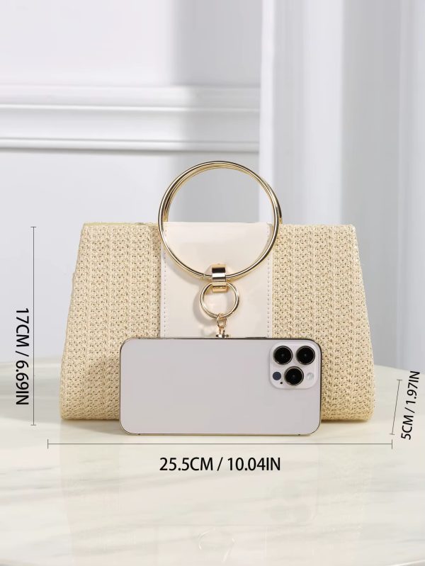 Elegant Bohemian Resort Woven Large Capacity Clutch Bag - Image 5