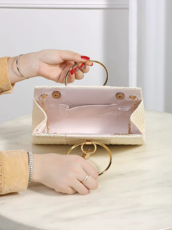 Elegant Bohemian Resort Woven Large Capacity Clutch Bag - Image 4