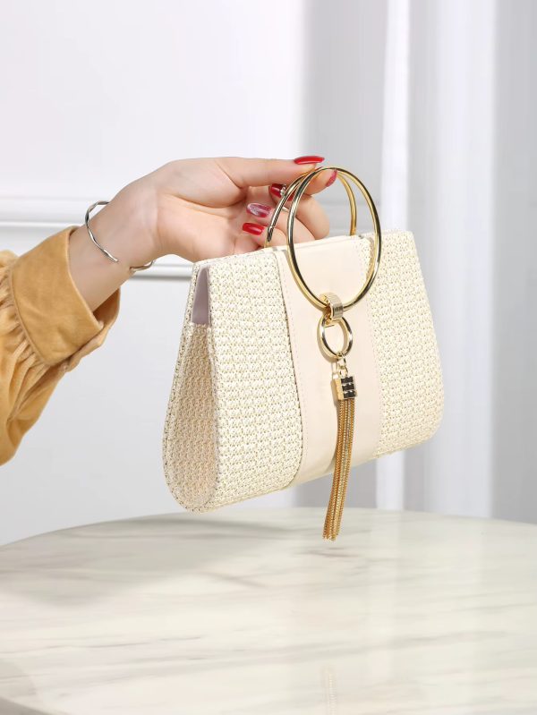 Elegant Bohemian Resort Woven Large Capacity Clutch Bag - Image 3