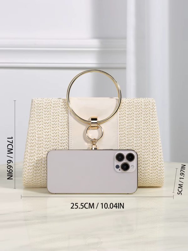 Elegant Bohemian Resort Woven Large Capacity Clutch Bag - Image 2