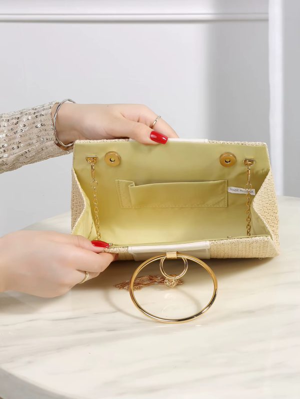 Elegant Bohemian Resort Woven Large Capacity Clutch Bag - Image 10