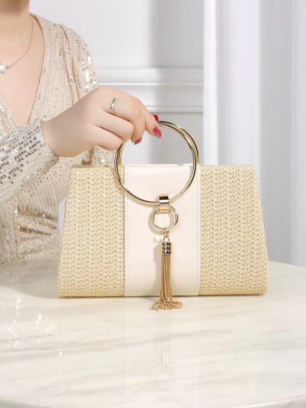Elegant Bohemian Resort Woven Large Capacity Clutch Bag - Image 9