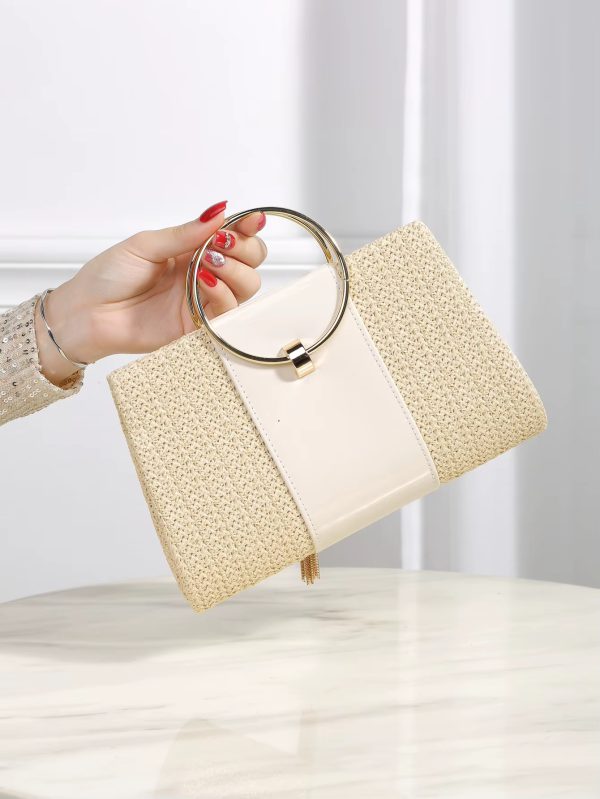 Elegant Bohemian Resort Woven Large Capacity Clutch Bag - Image 7