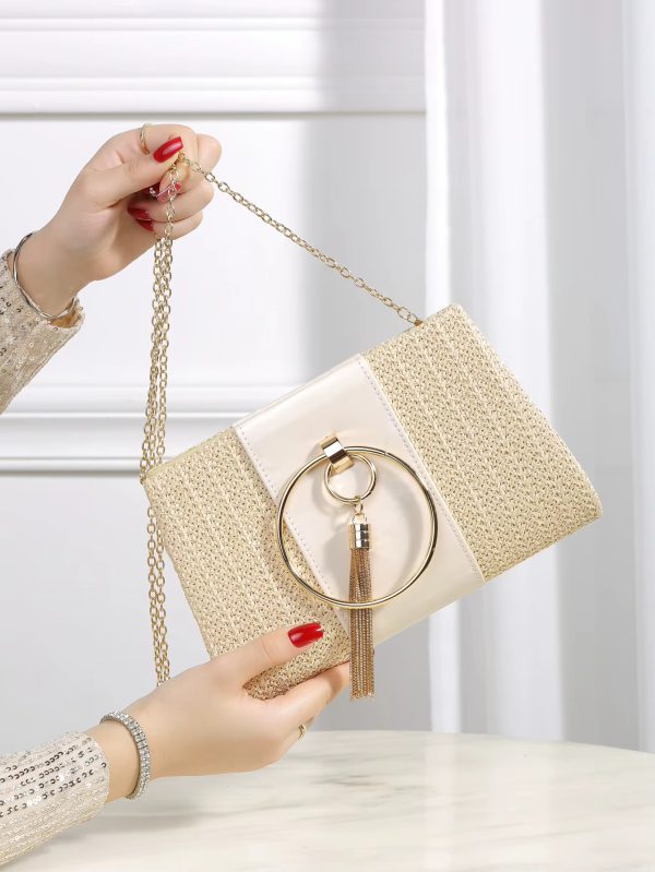 Elegant Bohemian Resort Woven Large Capacity Clutch Bag - Image 6