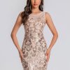 Elegant See Through Sequin Fashion Short Dress - Image 8