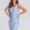 Elegant See Through Sequin Fashion Short Dress - Image 18