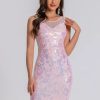 Elegant See Through Sequin Fashion Short Dress - Image 14