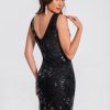 Elegant See Through Sequin Fashion Short Dress - Image 19