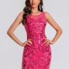 Elegant See Through Sequin Fashion Short Dress - Image 21