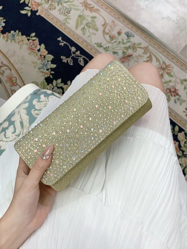 Elegant Sparkling Rhinestone Exquisite And Luxurious Envelope Shoulder Bag - Image 14