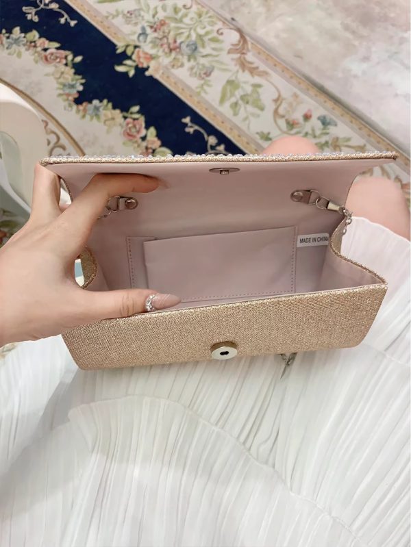 Elegant Sparkling Rhinestone Exquisite And Luxurious Envelope Shoulder Bag - Image 2