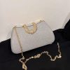 Elegant Sparkling Solid Color Temperament Shoulder Bag
