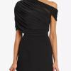 Fashion Asymmetrical Ruched Mini Bodycon Dress - Image 4